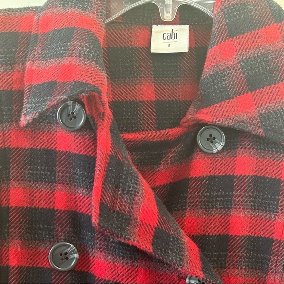 CAbi Red and Black Plaid Jacket Small - Picture 8 of 8